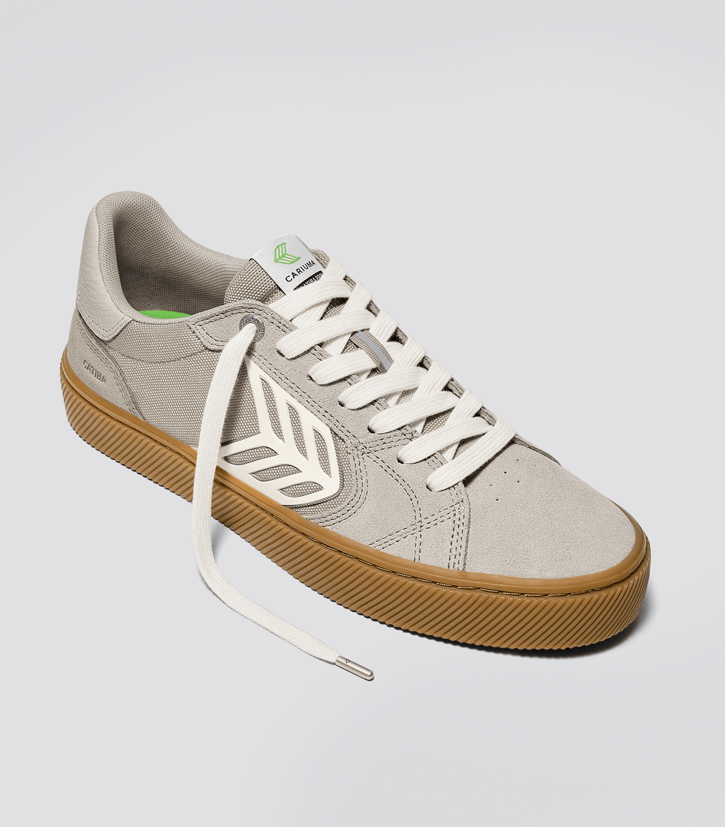 CATIBA PRO 2.0 Plaza Taupe Suede and Cordura Ivory Logo Sneaker