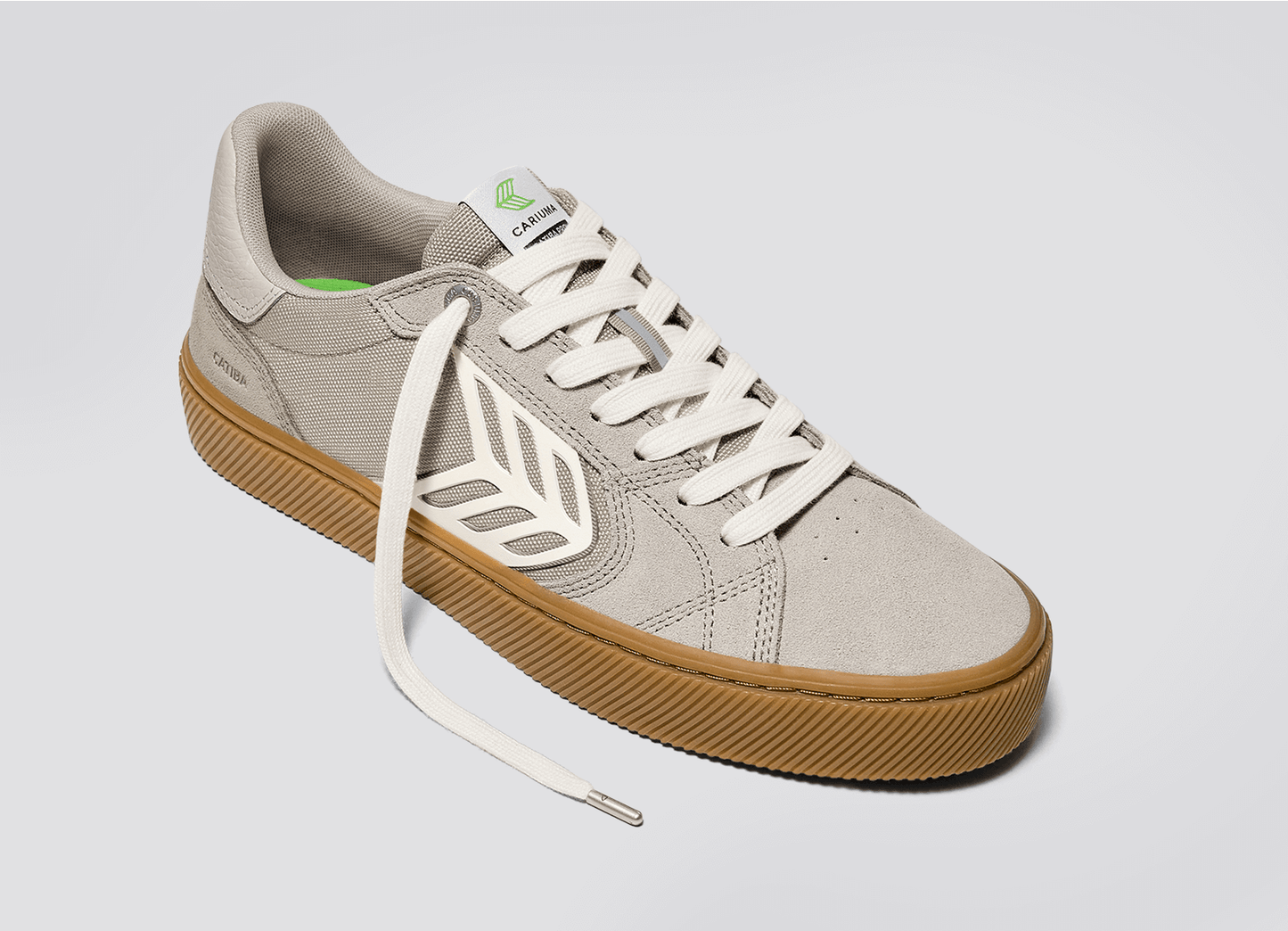 CATIBA PRO 2.0 Plaza Taupe Suede and Cordura Ivory Logo Sneaker