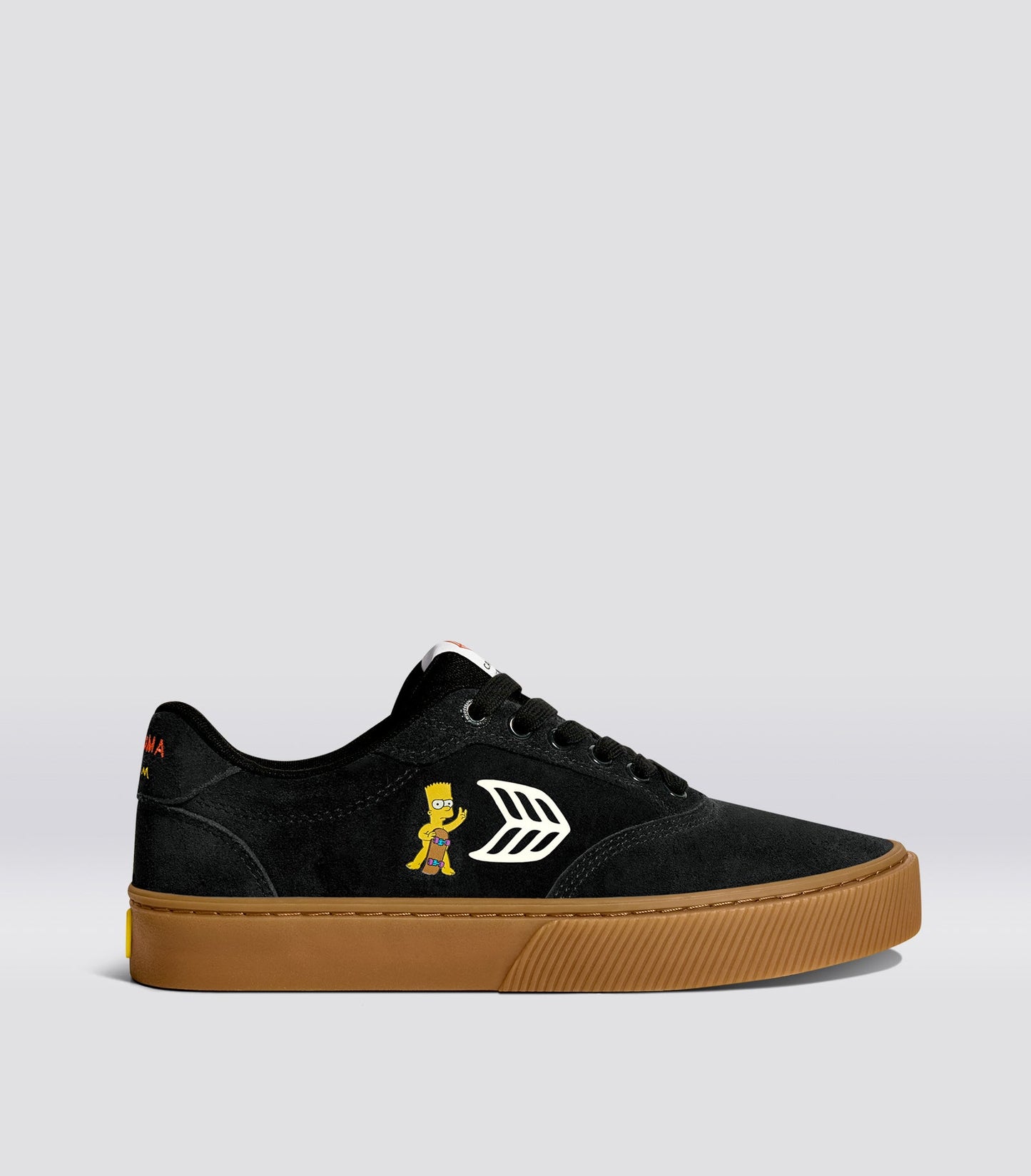 Simpsons NAIOCA Black Suede Bart Skateboard