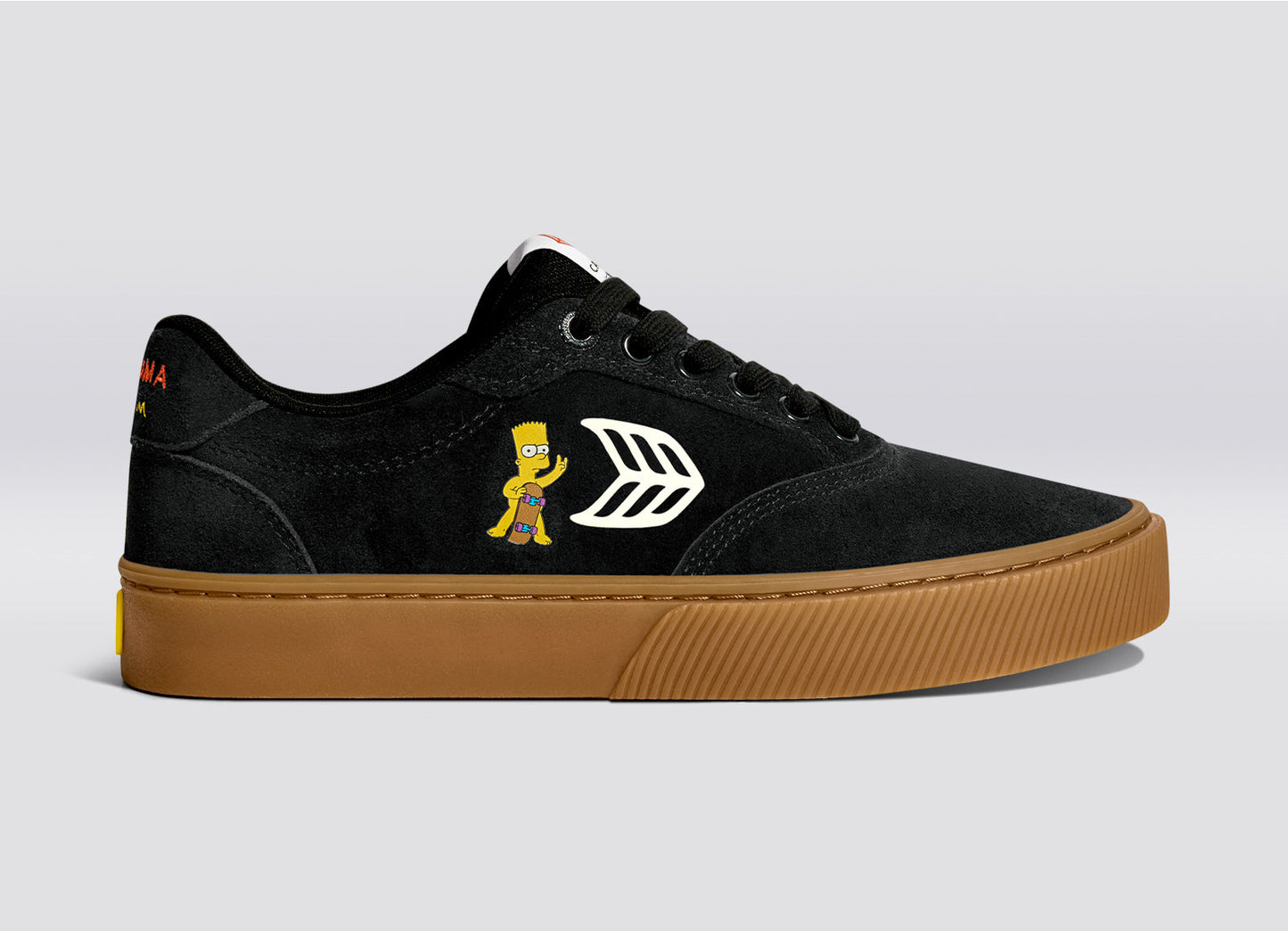 Simpsons NAIOCA Black Suede Bart Skateboard