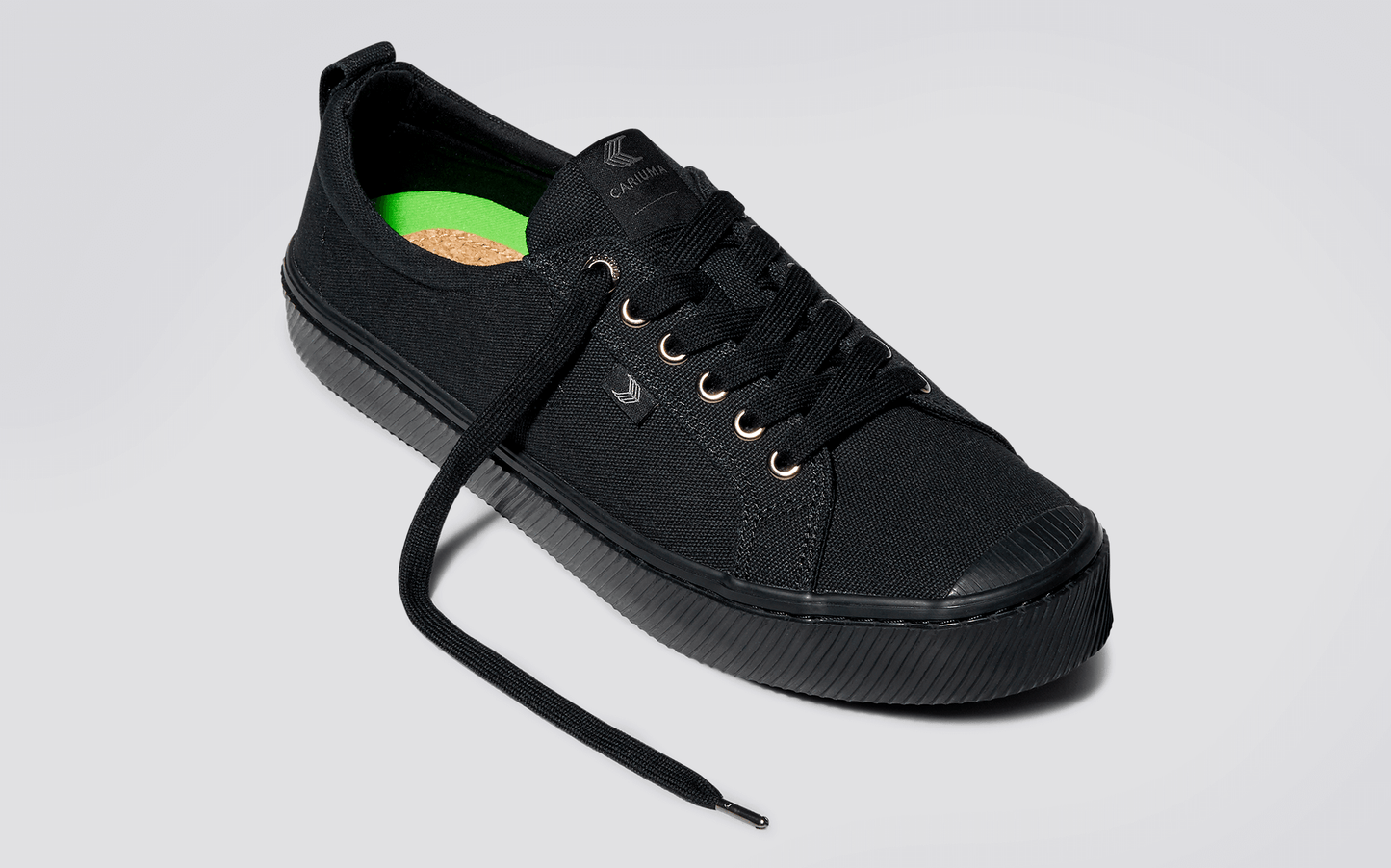 OCA Low All Black Canvas Sneaker