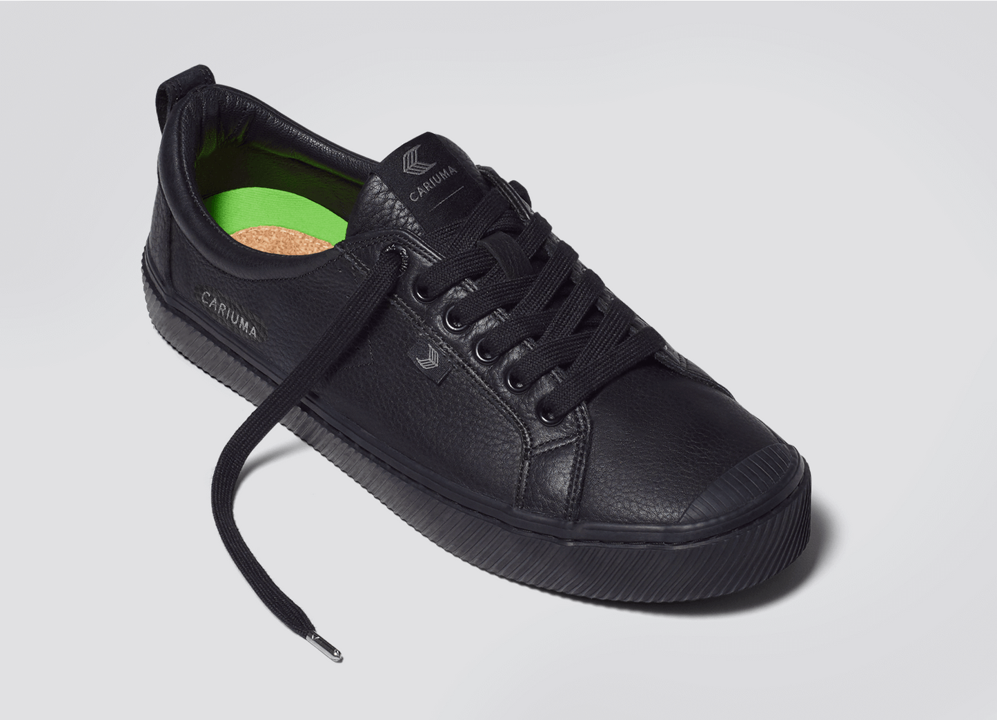 OCA Low All Black Premium Leather Sneaker