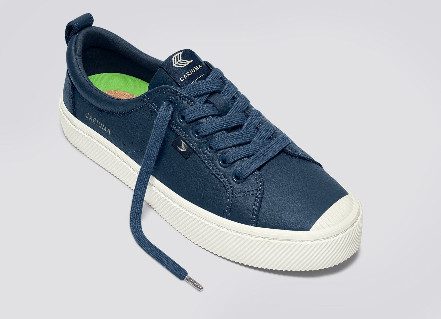 OCA Low Dark Denim Premium Leather Sneaker