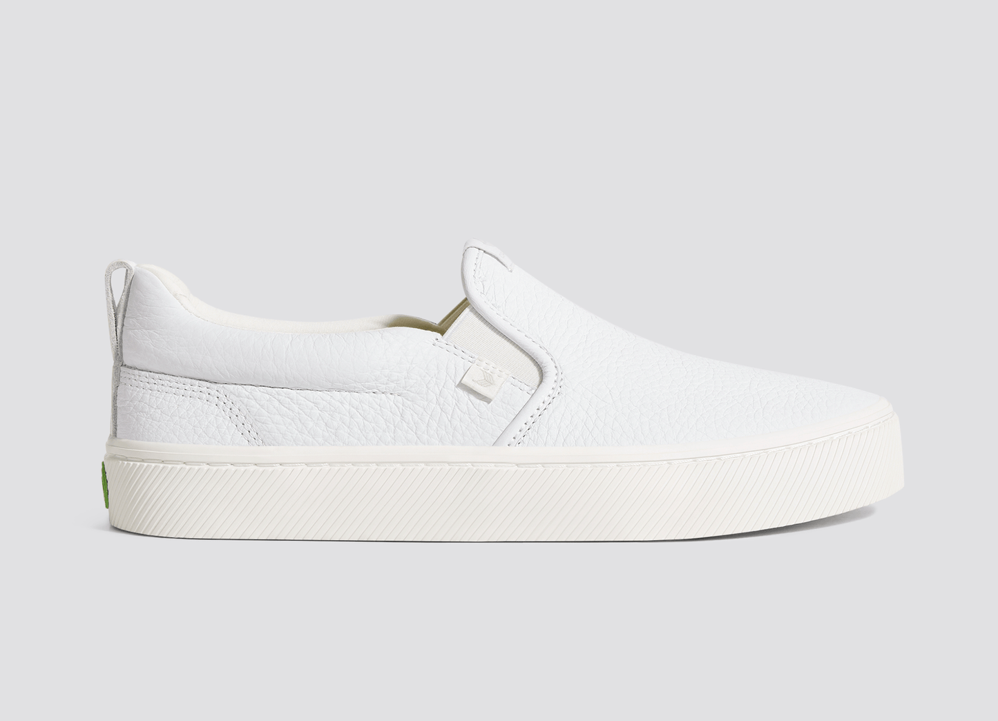 SLIP-ON White Premium Leather Sneaker