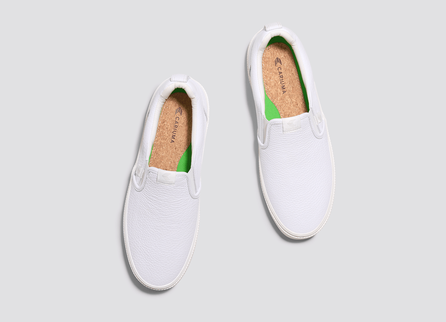 SLIP-ON White Premium Leather Sneaker